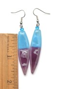 Color Blocked Long Earrings